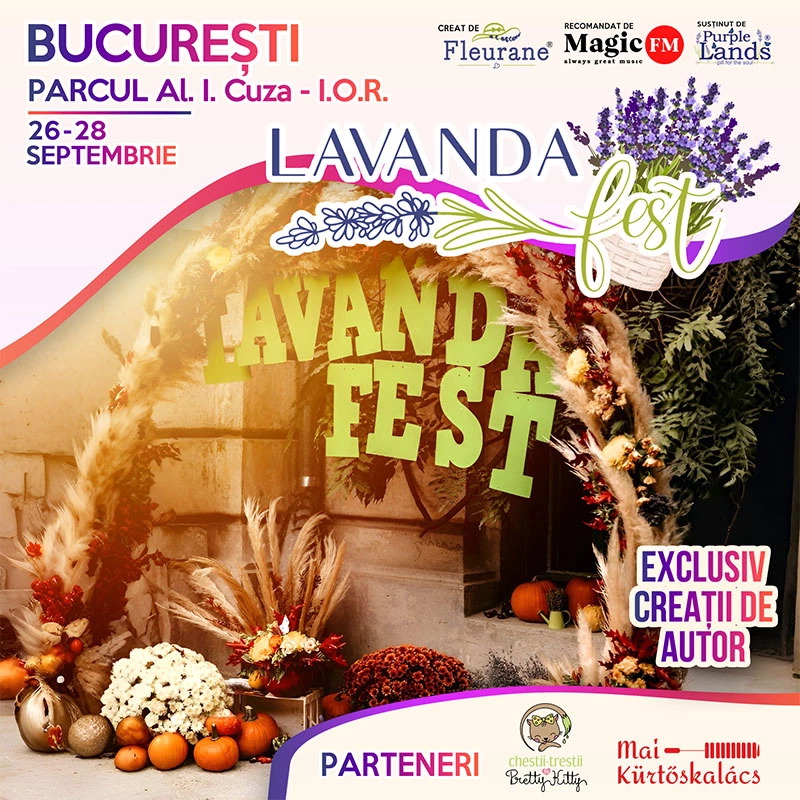 Lavanda Fest revine în Parcul IOR din București: peste 50 de producători și creatori români, între 25 și 27 septembrie