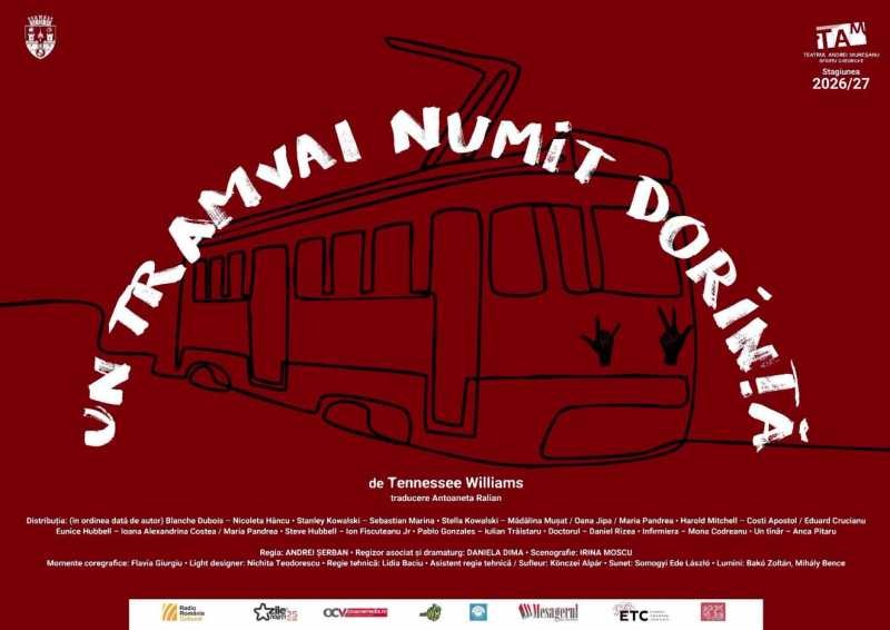 Andrei Șerban montează „Un tramvai numit dorință” la Sfântu Gheorghe: patru reprezentații la Teatrul „Andrei Mureșanu”