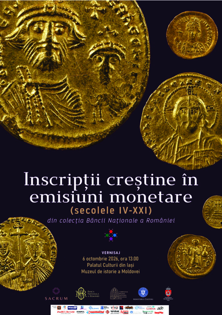 Monede bizantine din colecția BNR, la Palatul Culturii din Iași: expoziția „Inscripții creștine în emisiuni monetare”, de marți