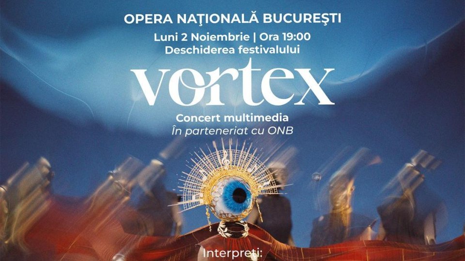 Festivalul MERIDIAN XXI „Sonimagicon” se deschide la Opera Națională cu VORTEX, un concert multimedia cu animație 3D