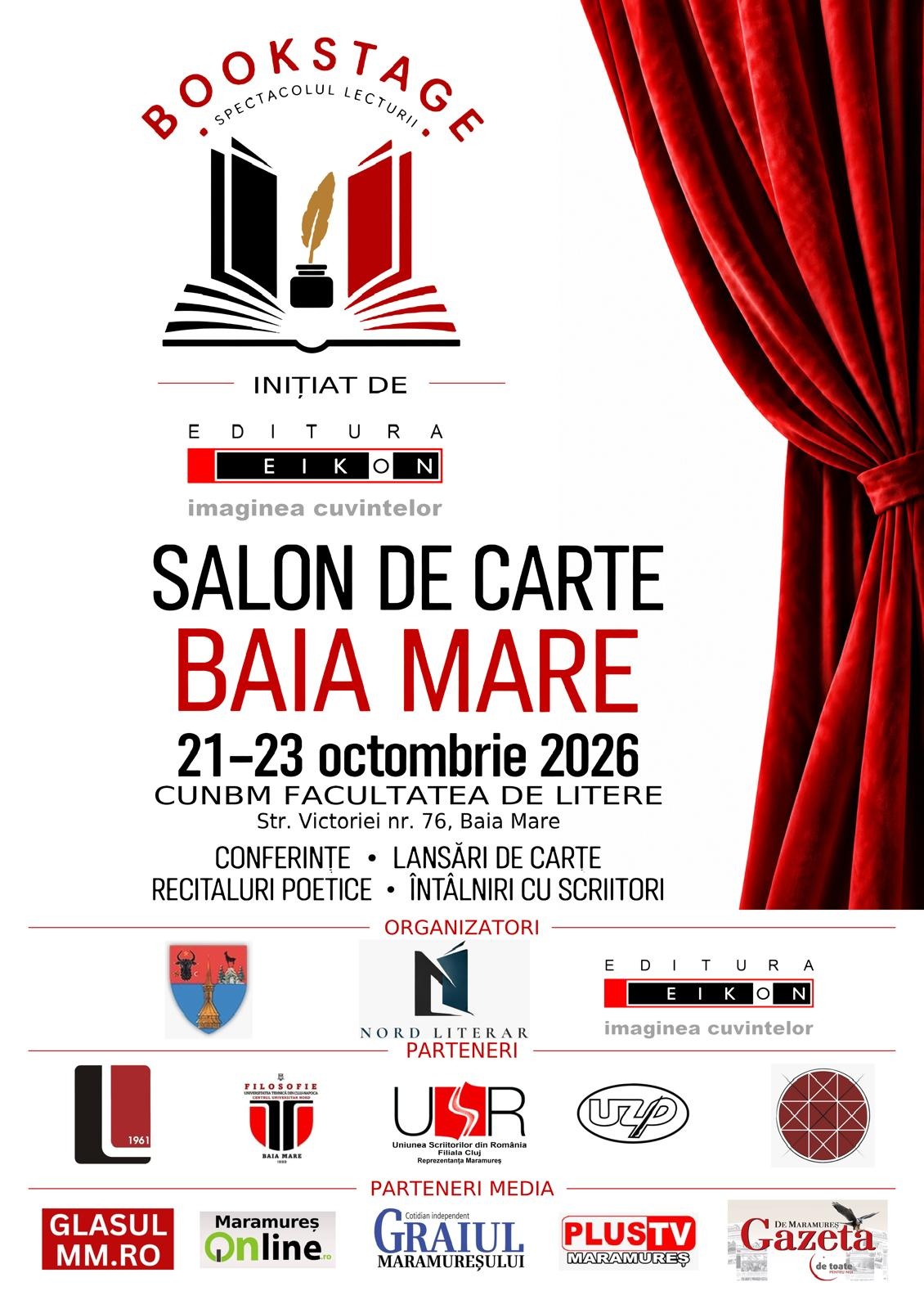 Salonul de Carte de la Baia Mare, la prima ediție: zece conferințe și un târg de carte, între 21 și 23 octombrie